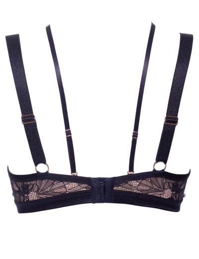 Кружевной бюстгальтер пуш-ап Alles VOLARE P-UP темно-синий, Цвет: темно-синий, Размеры: 70B, изображение 7