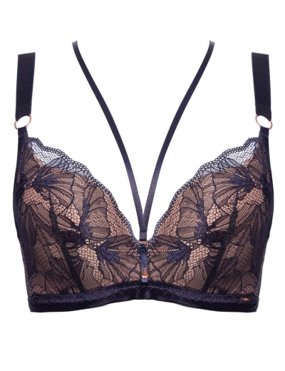 Бюстгальтер супер пуш-ап без косточек Alles VOLARE SUPER P-UP темно-синий, Цвет: темно-синий, Размеры: 60F, изображение 6