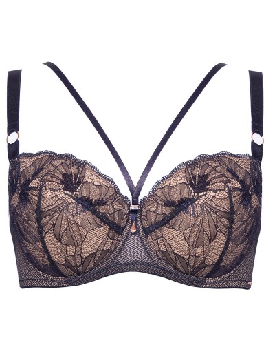 Бюстгальтер с поролоном Alles VOLARE U/W темно-синий, Цвет: темно-синий, Размеры: 70D, изображение 9