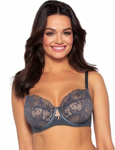 Полумягкий кружевной бюстгальтер Ava YUCCA 1937 PU графит, Цвет: графит, Размеры: 70F, изображение 2