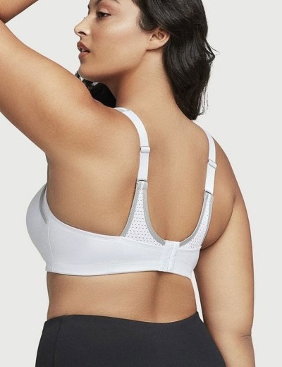 Спортивный бюстгальтер для фитнеса Glamorise GI9167 белый, Цвет: белый, Размеры: 90B, изображение 2