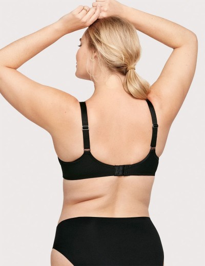 Бюстгальтер мягкий кружевной Glamorise GI9855 черный, Цвет: черный, Размеры: 85E, изображение 7