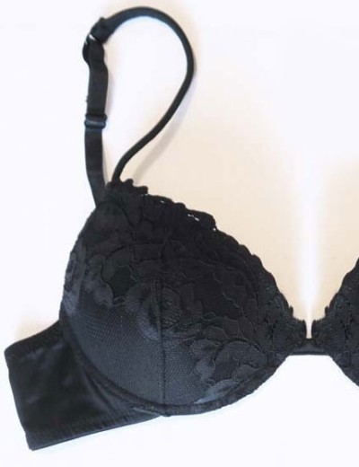 Кружевной бюстгальтер пуш-ап Infiore PIZZO 5000 nero, Цвет: nero (черный), Размеры: 80B, изображение 2