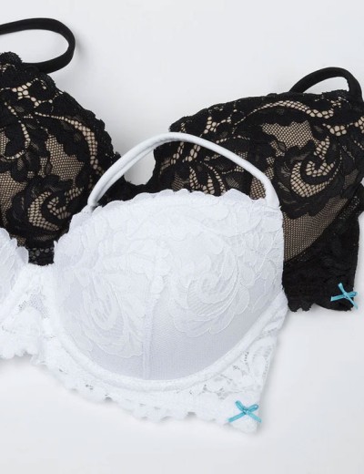 Кружевной бюстгальтер балконет Infiore PIZZO 5001 luxury black, Цвет: luxury black (черный+беж), Размеры: 70B, изображение 4