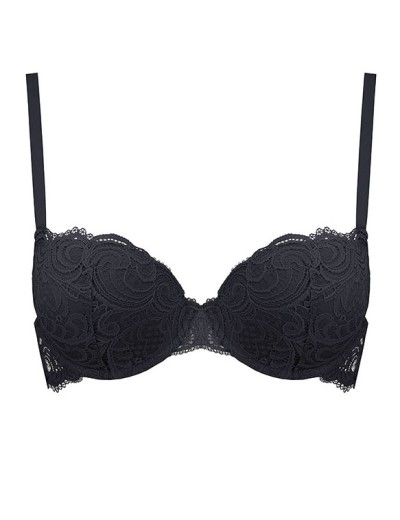 Бюстгальтер пуш-ап Lormar FRIZZANTE PUSH nero, Цвет: nero (черный), Размеры: 65B, изображение 4