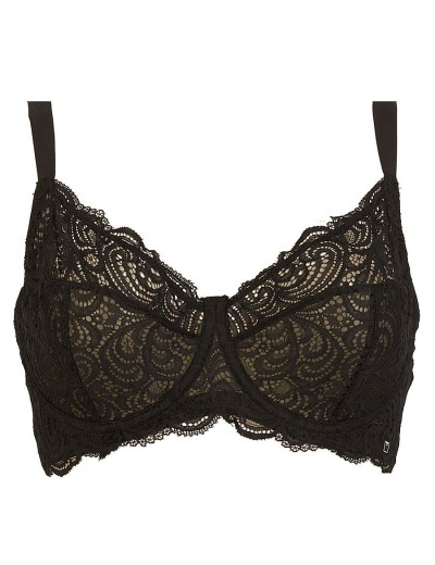 Кружевной бюстгальтер Lormar FRIZZANTE SFODERATO nero, Цвет: nero (черный), Размеры: 70C, изображение 4