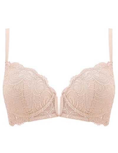 Бюстгальтер с глубоким вырезом Lormar FRIZZANTE V-BRA cipria, Цвет: cipria (телесный), Размеры: 70B, изображение 2