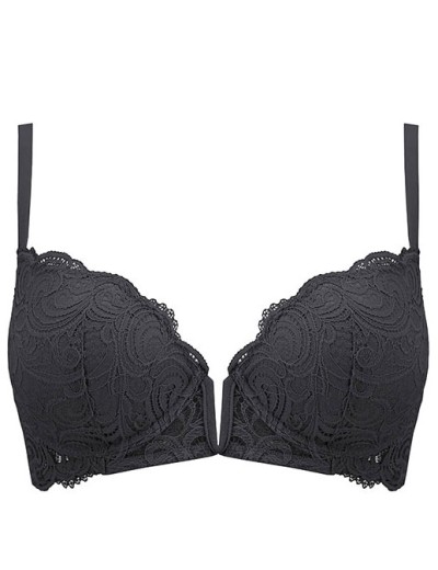 Бюстгальтер с глубоким вырезом Lormar FRIZZANTE V-BRA nero, Цвет: nero (черный), Размеры: 70C, изображение 3