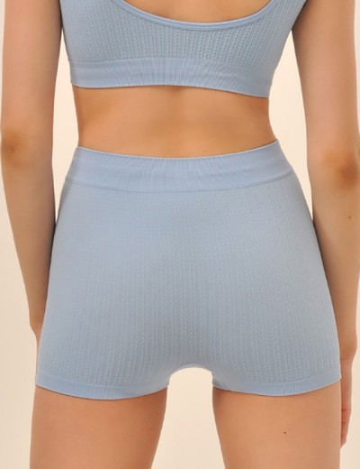 Трусы шорты с высокой посадкой MY BX326 blue sky, Цвет: голубой, Размеры: M, изображение 2