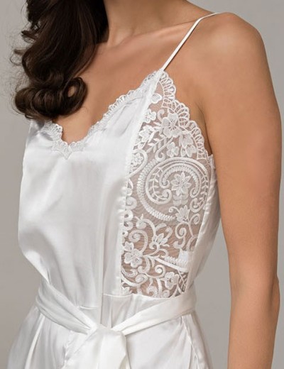 Шелковый комбидресс Mia-Amore MARJORY 3964 белый, Цвет: белый, Размеры: M, изображение 4