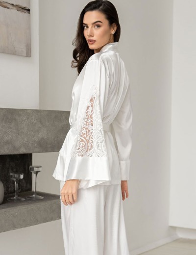 Костюм тройка из натурального шелка Mia-Amore MARJORY 3966 белый, Цвет: белый, Размеры: M, изображение 3