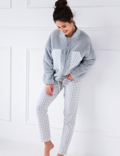 Женская пижама с брюками Sensis DESIRE, Цвет: серый, Размеры: M, изображение 4