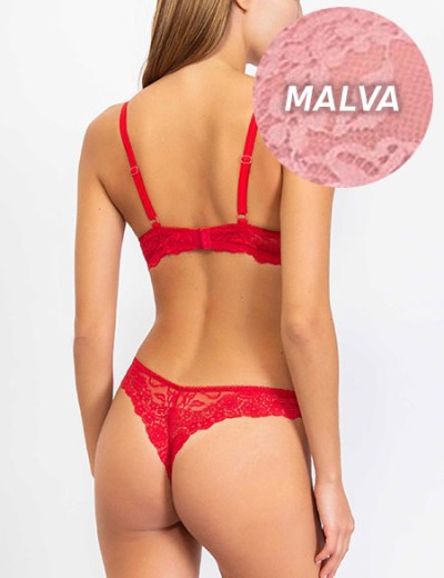 Комплект Sielei ALLURE 2680+2673 пуш-ап стринги malva, Цвет: malva (лиловый), Размеры: 80B, изображение 2
