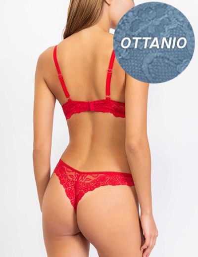 Комплект Sielei ALLURE 2680+2673 пуш-ап стринги ottanio, Цвет: ottanio (бирюзовый), Размеры: 70B, изображение 2