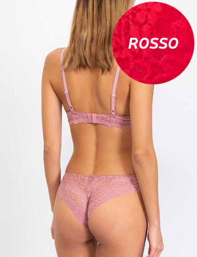 Комплект Sielei ALLURE 2688+2677 балконет бразилиана rosso, Цвет: rosso (красный), Размеры: 75B, изображение 2