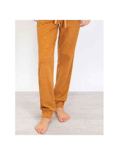 Флисовая пижама женская Sielei ROSES ON PILE RO14 ocra, Цвет: ocra (желтый), Размеры: XL, изображение 3