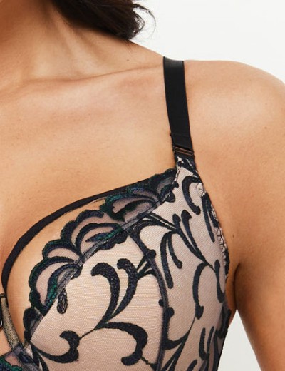 Бюстгальтер полумягкий Subtille VENERA semi-soft, Цвет: черный+бежевый, Размеры: 65F, изображение 5