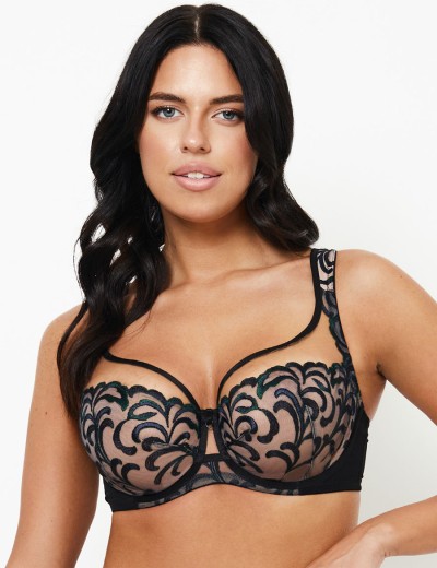 Бюстгальтер на большую грудь Subtille VENERA soft full cup, Цвет: черный+бежевый, Размеры: 65K, изображение 3