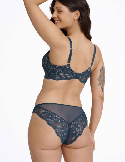Кружевной бюстгальтер с поролоном Esotiq IDENTITY 41008 морская волна, Цвет: морская волна, Размеры: 90D, изображение 6