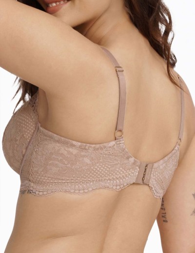 Кружевной бюстгальтер с поролоном Esotiq IDENTITY 41008 латте, Цвет: латте, Размеры: 75E, изображение 2