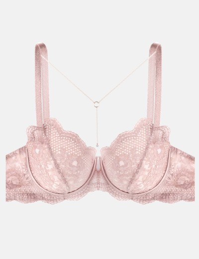 Кружевной бюстгальтер с поролоном Esotiq IDENTITY 41008 латте, Цвет: латте, Размеры: 75E, изображение 7