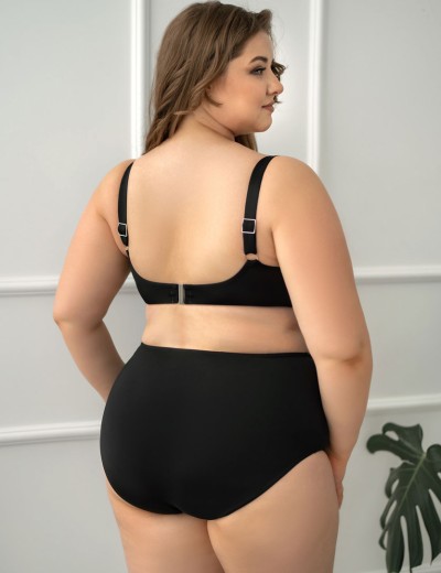 Плавки женские высокие Kris Line BEACH BLACK high waist, Цвет: черный, Размеры: 3XL, изображение 4