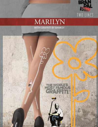 Колготки с декоративным швом Marilyn BANKSY TWO LINES 20 den бежевый, Цвет: бежевый, Размеры: 1/2, изображение 2