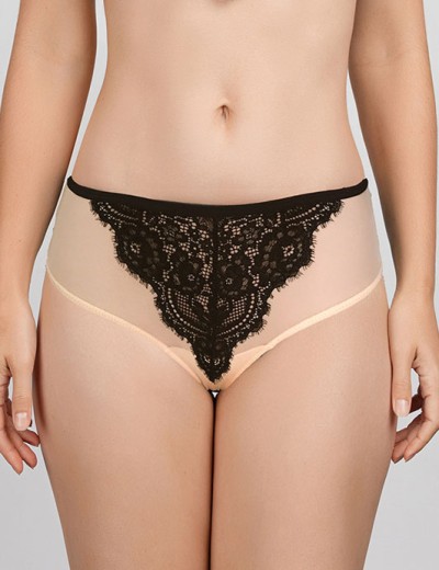 Комплект балконет и слипы Mioocchi CHARISMA 758181 beg/nero, Цвет: beg/nero, Размеры: 70B, изображение 5