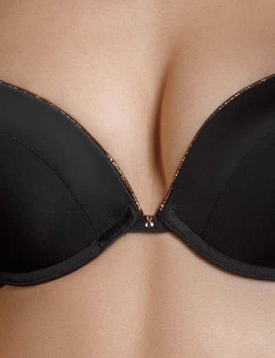 Бюстгальтер с пуш-ап гелем Mioocchi CRYSTALL 7735 nero, Цвет: nero (черный), Размеры: 80A, изображение 4