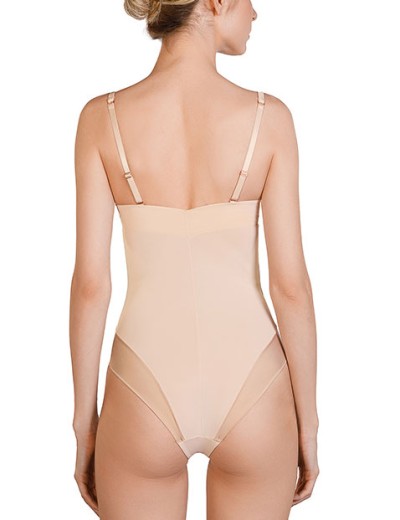 Боди-бандо с пуш-ап Mioocchi CRYSTALL 7742 cipria, Цвет: cipria (пудровый), Размеры: 75D, изображение 2