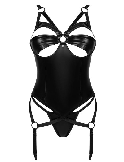 Сексуальный корсет + стринги Obsessive ARMARES GORSET, Цвет: черный, Размеры: XS/S, изображение 4