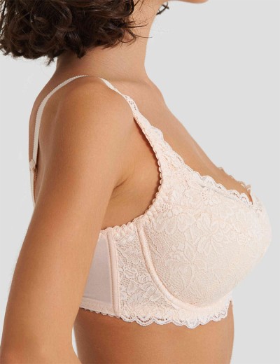 Бюстгальтер балконет Simona M 802/05 жасмин, Цвет: жасмин, Размеры: 85G, изображение 4