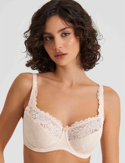 Бюстгальтер полумягкий Simona M 900/05 жасмин, Цвет: жасмин, Размеры: 90F, изображение 3