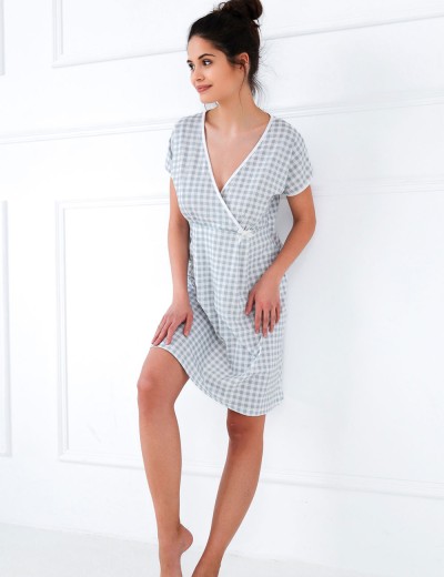 Сорочка с коротким рукавом Sensis OCTAVIA, Цвет: серый, Размеры: S, изображение 3