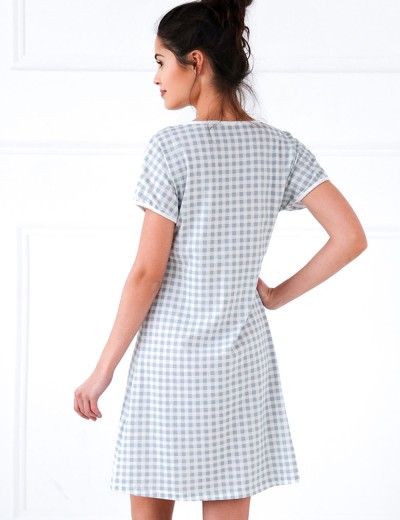 Сорочка с коротким рукавом Sensis OCTAVIA, Цвет: серый, Размеры: S, изображение 2