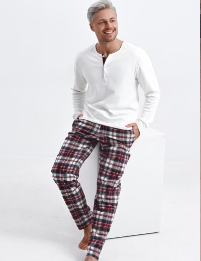 Мужская пижама Sensis PAUL, Цвет: белый, Размеры: M, изображение 3