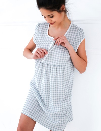 Сорочка для беременных Sensis SYMONE, Цвет: серый, Размеры: M, изображение 3