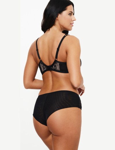 Трусики бразилиана Subtille LEONA brazilian, Цвет: черный+телесный, Размеры: S, изображение 3