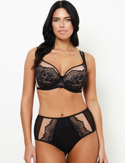 Бюстгальтер на большую грудь Subtille LEONA soft full cup, Цвет: черный+телесный, Размеры: 65G, изображение 8