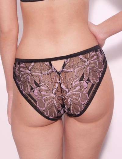 Трусики бразилиана Alles GLOSSY IRIS brazyliany black/pink, Цвет: черный, Размеры: S, изображение 2