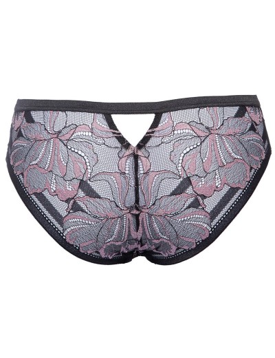 Трусики бразилиана Alles GLOSSY IRIS brazyliany black/pink, Цвет: черный, Размеры: S, изображение 6