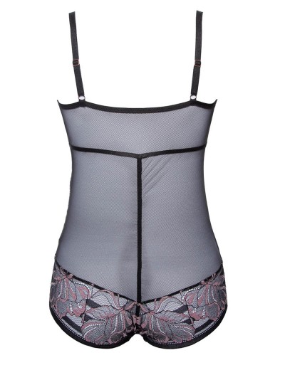 Кружевное боди Alles GLOSSY IRIS BODY, Цвет: черный, Размеры: 2XL, изображение 6