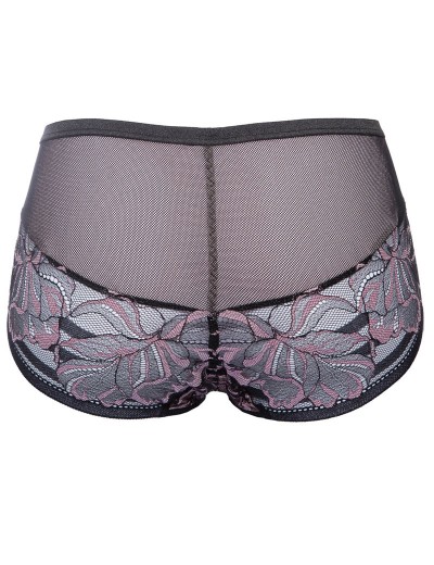 Высокие трусы Alles GLOSSY IRIS classic black/pink, Цвет: черный, Размеры: M, изображение 6