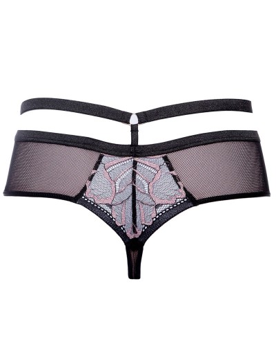 Трусы стринги Alles GLOSSY IRIS stringi black/pink, Цвет: черный, Размеры: S, изображение 6