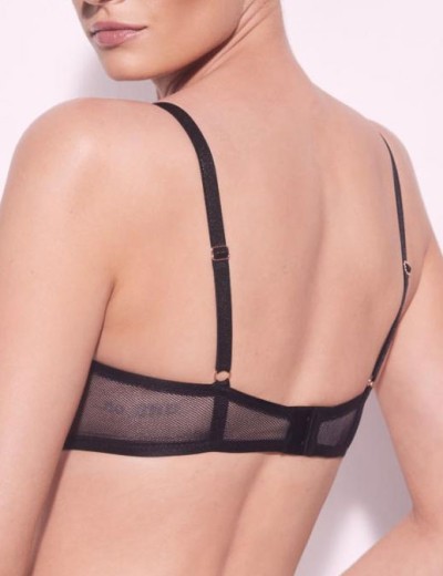 Бюстгальтер супер пуш-ап Alles GLOSSY IRIS SUPER P-UP black/pink, Цвет: черный, Размеры: 70F, изображение 2