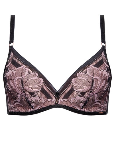 Бюстгальтер супер пуш-ап Alles GLOSSY IRIS SUPER P-UP black/pink, Цвет: черный, Размеры: 70F, изображение 8