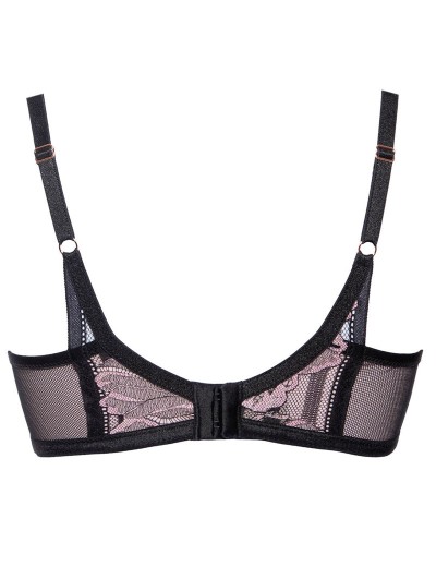 Бюстгальтер балконет Alles GLOSSY IRIS U/W black/pink, Цвет: черный, Размеры: 80E, изображение 9