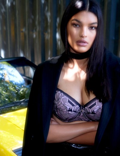 Бюстгальтер балконет Alles GLOSSY IRIS U/W black/pink, Цвет: черный, Размеры: 80E, изображение 7