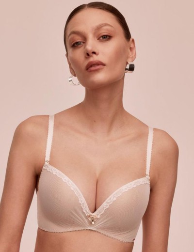 Бюстгальтер супер пуш-ап Alles NOCTURN 02 super P-UP экрю, Цвет: экрю, Размеры: 65F, изображение 3