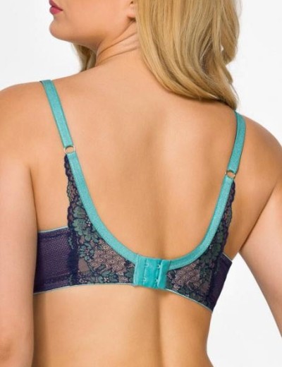 Бюстгальтер балконет Alles PARADISE U, Цвет: темно-синий, Размеры: 65G, изображение 2